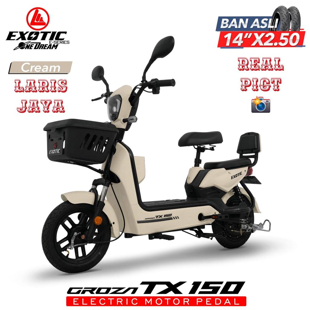 Sepeda listrik exotic GROZA TX 150 SELIS EXOTIC TYPE GROZA NEW