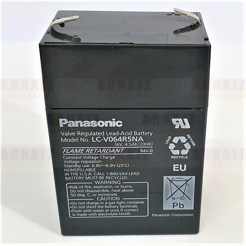 [Instant] Aki Kering 6V/4,5Ah VRLA LC-V064R5NA / Aki Baterai Kering Panasonic 6 Volt 4,5Ah