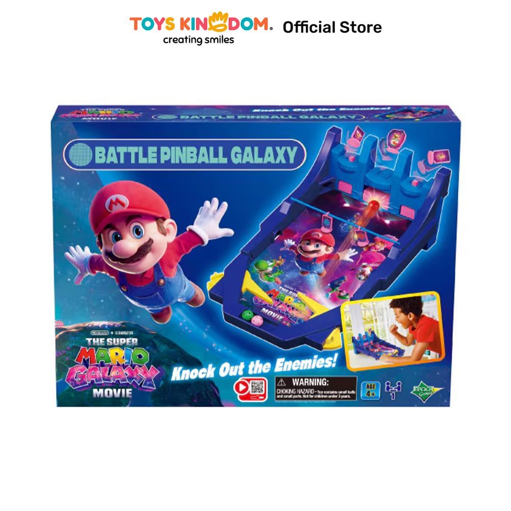Toys Kingdom Epoch Playset The Super Mario Galaxy Movie Battle Pinball - Mix Mainan Anak Set Permain