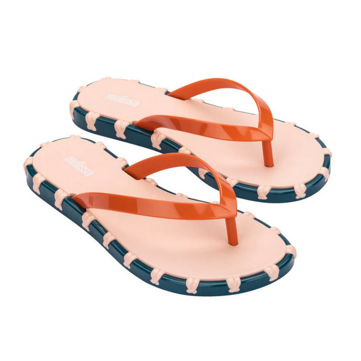 Sandal Jepit Wanita Melissa Ana Ad Beige Orange