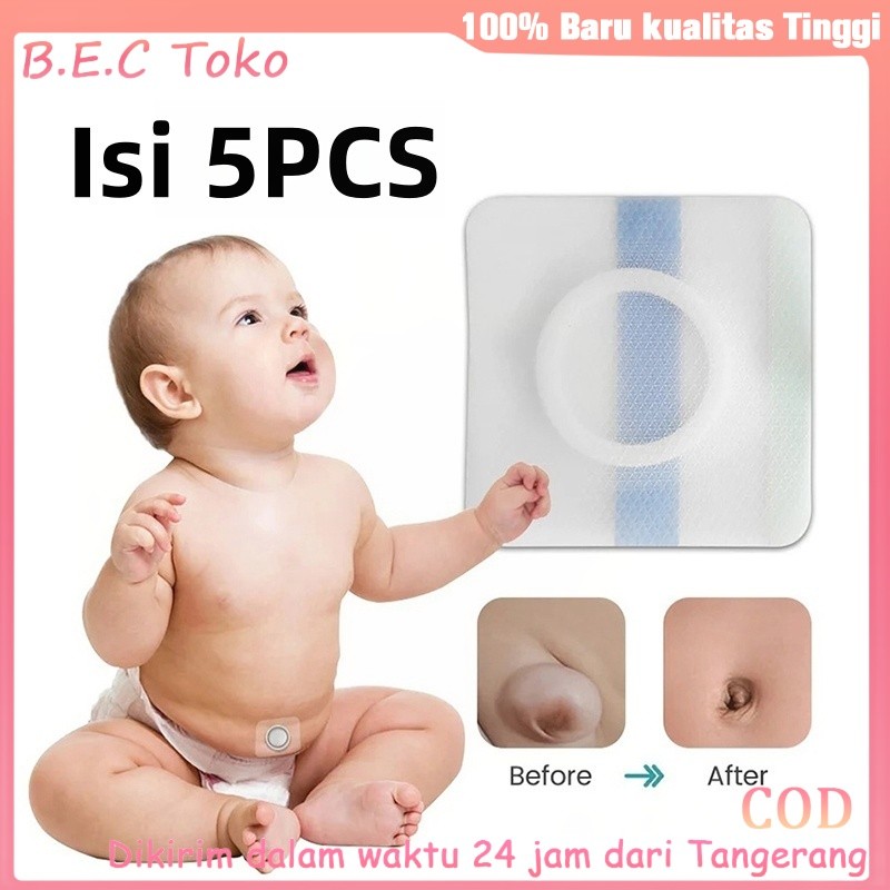 Isi 5pcs Koyo Pusar Bodong Bayi / Hernia Anak Anti Pusar / Sabuk Pusar Bayi Bodong