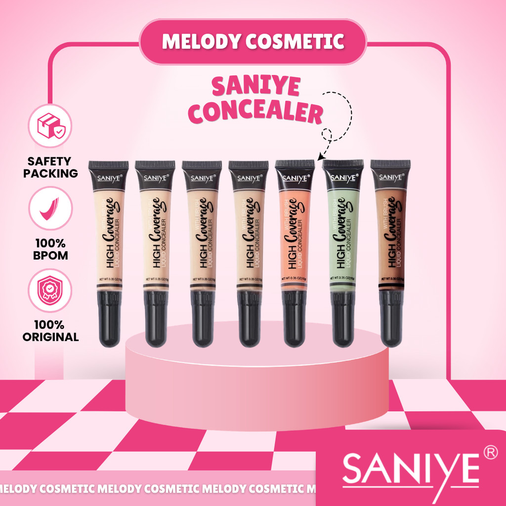 SANIYE 12 Warna Wajah Concealer Krim Foundation Blemish Cream Face Kosmetik R1072 / Concealer Saniye