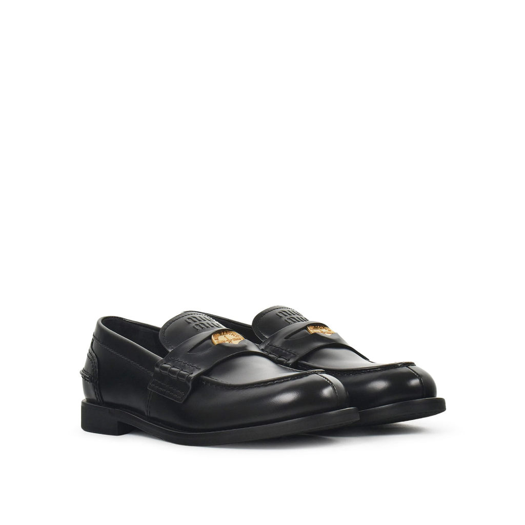 Penny loafers brushed leather