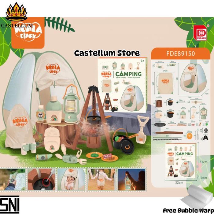 Mainan Koala Diary Camping Set Lengkap dengan Perlengkapan Camping dan Set Masak Masakan - Camping s