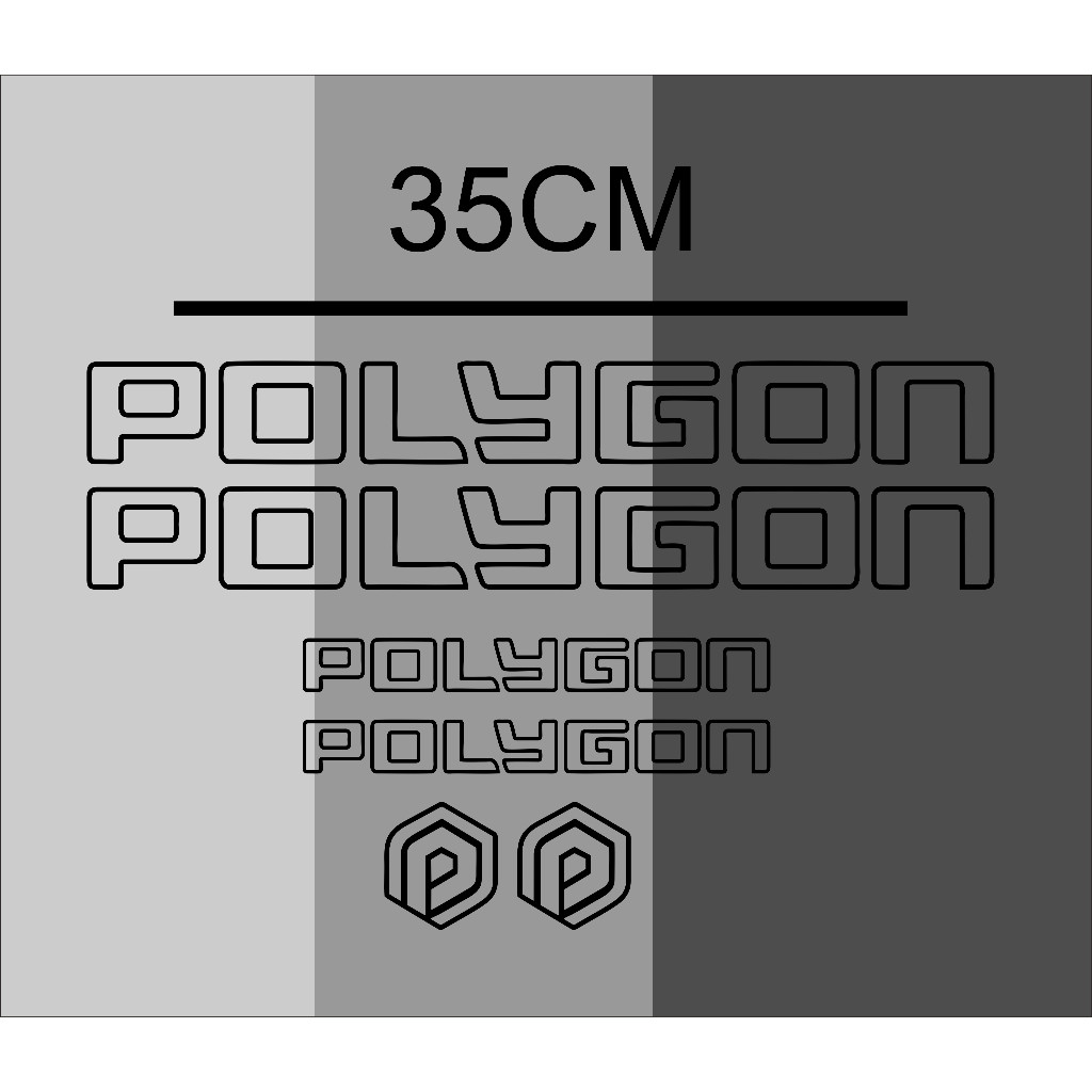 cutting stiker polygon helios outline