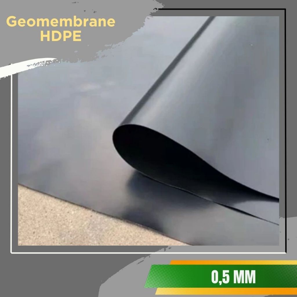 Karpet Terpal Tambak Geomembrane 500 micron atau tebal 0,5mm ukuran minimal 4x1m Murah Bagus Berkual