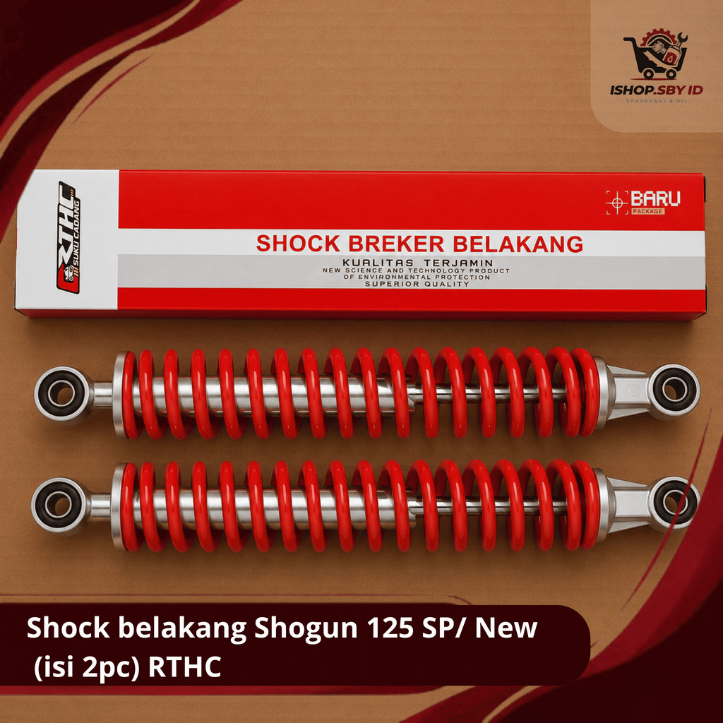 Shock belakang Shogun 125 SP/ New (isi 2pc) RTHC / Shockbreaker Belakang / Skok Belakang Motor Suzuk