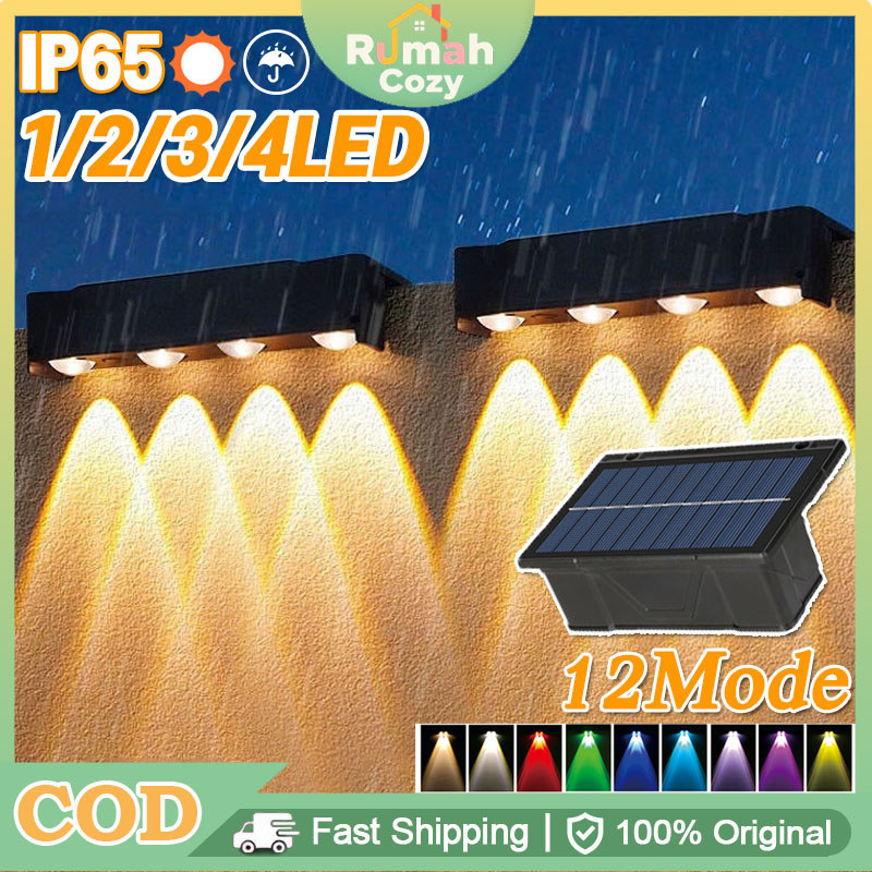 Lampu Dinding Tenaga Surya Lampu Dinding Teras Hias Lampu Taman Tenaga Surya Lampu Sensor Lampu Dind