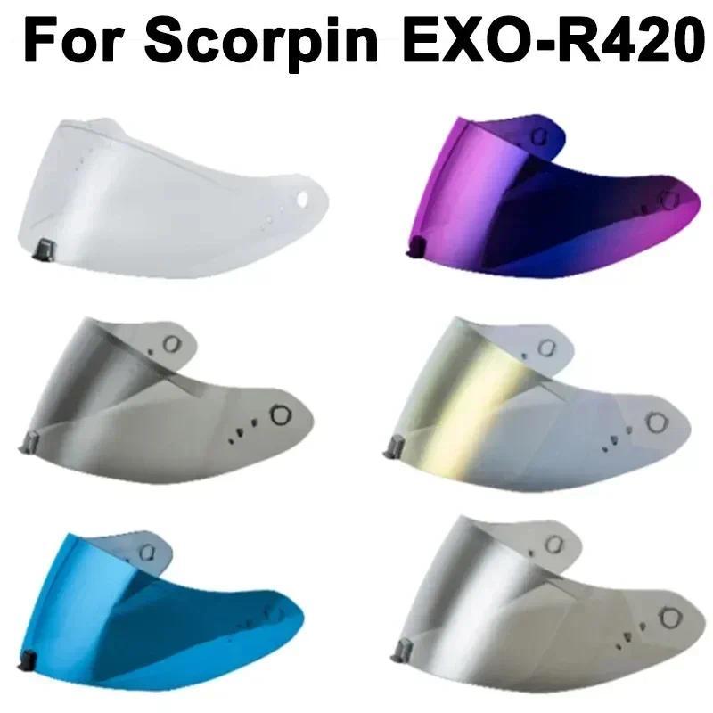 Capacete SCORPION EXO-R420 Helmet Visor Shield Lens Motorcycle Accessories Full Face Helmet Anti-UV 