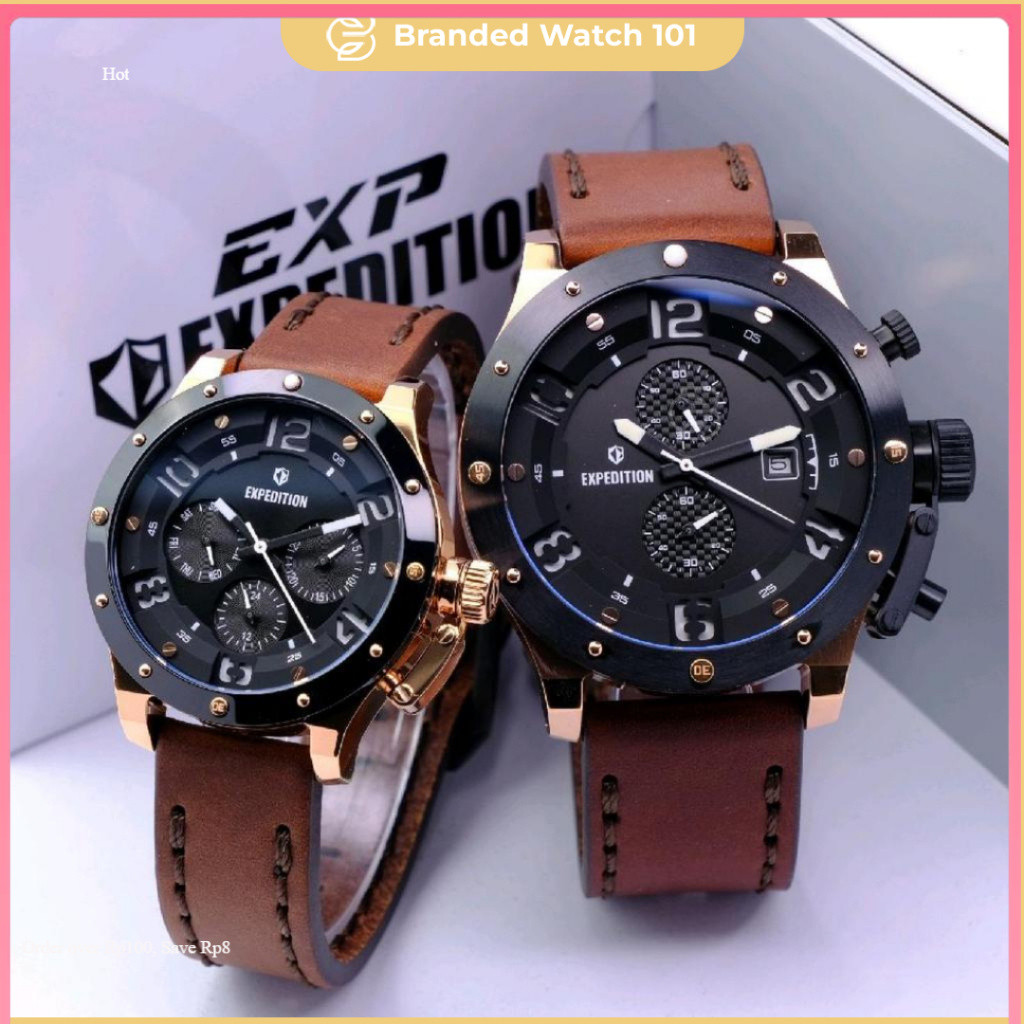 ORIGINAL Jam Tangan Pria & Wanita Expedition EXP 6381 / EXP6381 / E 6381 / E6381 / 6381 Garansi Resm