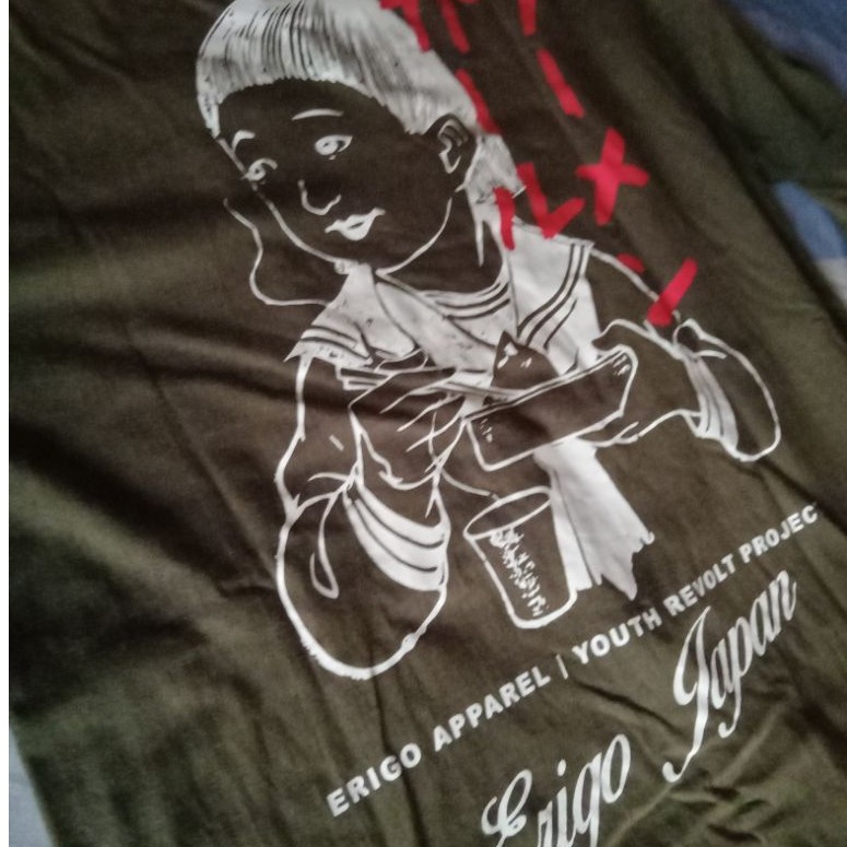 kaos erigo Japan lengan panjang size m