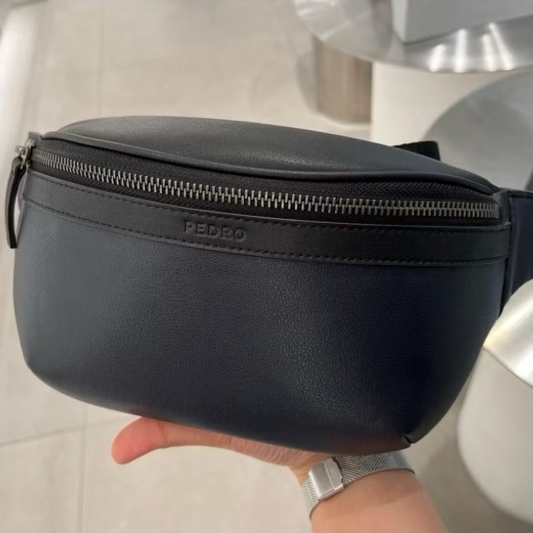 Tas Pria WaistBag NAVY PEDRO ORIGINAL #20073