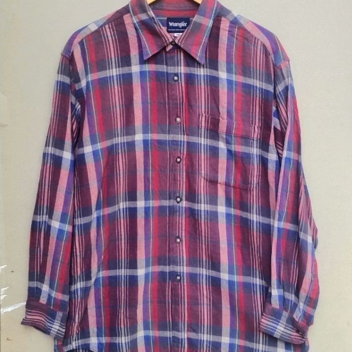 Kemeja Flannel Wrangler Tartan Unisex
