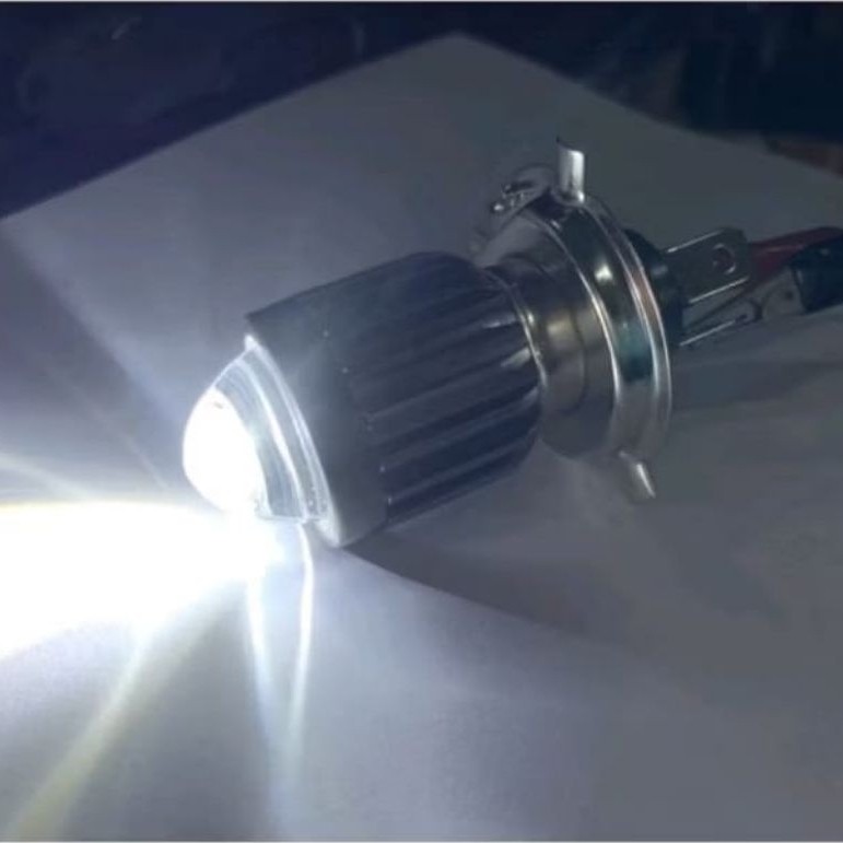 PROMO LAMPU UTAMA LED H4 LASERGUN HI LOW AC DC VIXION,NINJA,KLX,DLL