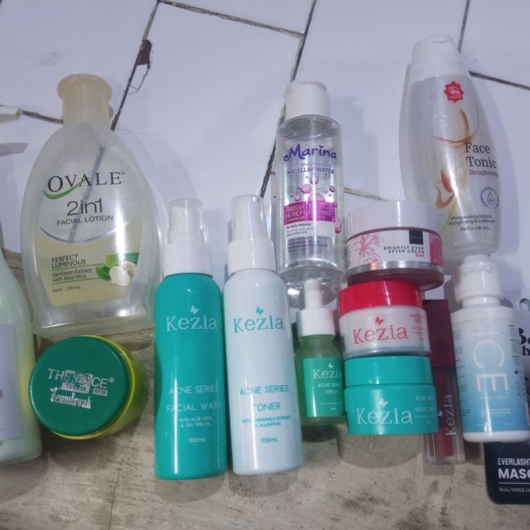 PRELOVED SKINCARE KEZIA, SCARLETT, VIVA, MARINA, THE FACE, OVALE, ICE SOFTLENS