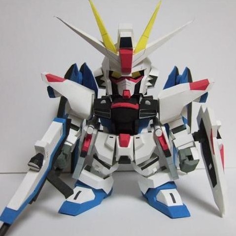 DIY Papercraft SD ZGMF-X10A Freedom (DIY=Kertas)