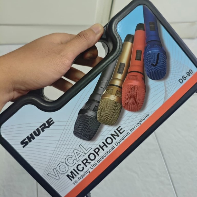 MICROPHON KARAOKE SHURE S-90 MIC KABEL