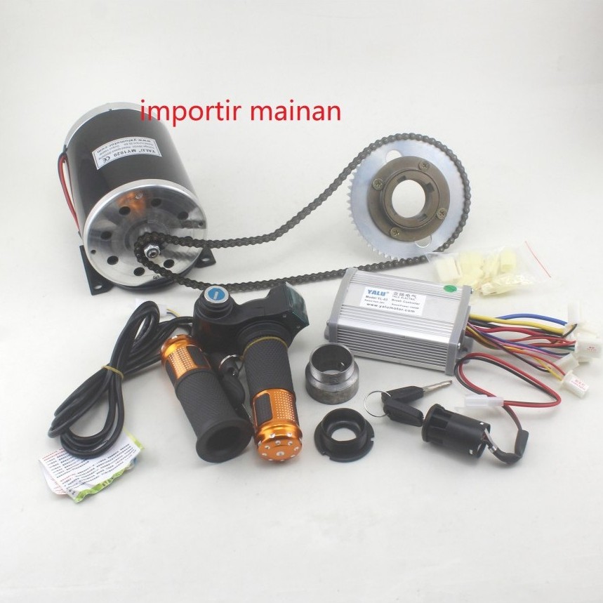 KIT sepeda listrik YALU MY1020 36V 1000W brush motor DC GOKART ATV selis E-bike