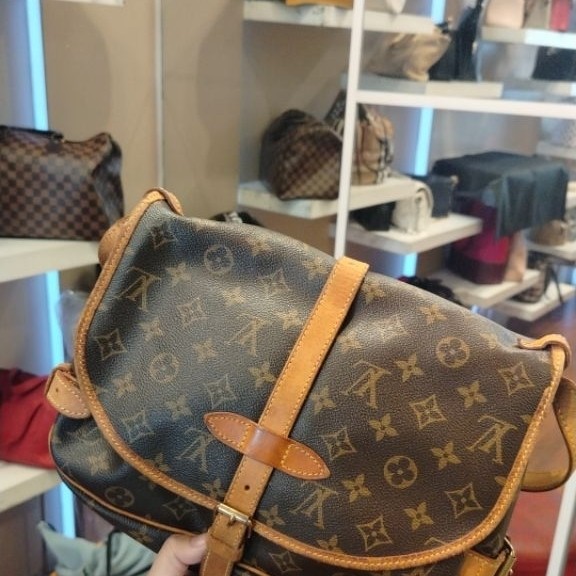 PRELOVED LV SAUMUR MONOGRAM BAG