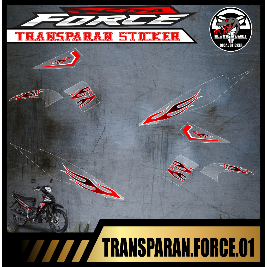 Striping Transparan Vega Force Variasi Transparan Vega Force