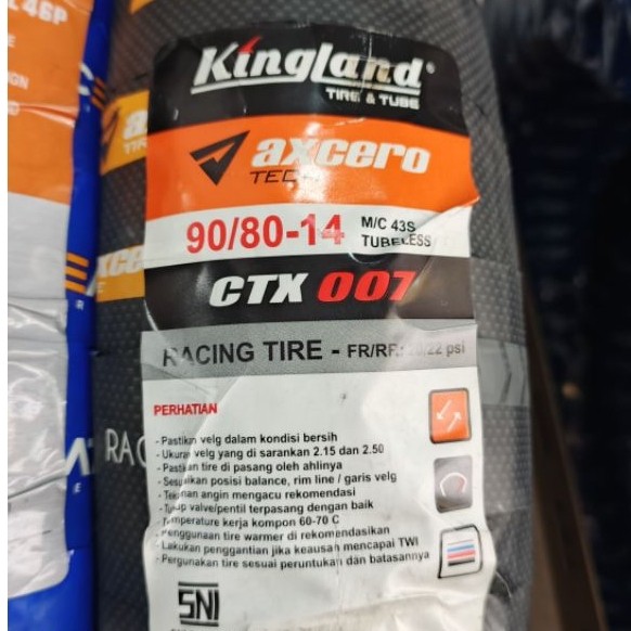 Ban 90/80-14 axcero ctx007 racing tire bukan hydra