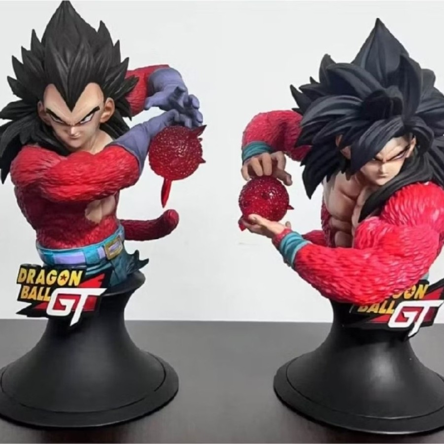 24cm Goku Vegeta SSJ4 Super Saiyan 4 Dragon Ball GT PVC Statue Figure Half Bust VF Studio
