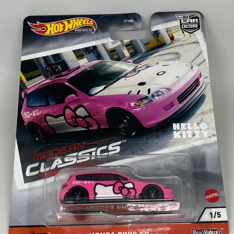 Hotwheels Honda Civic EG Hello Kitty Modern Classics