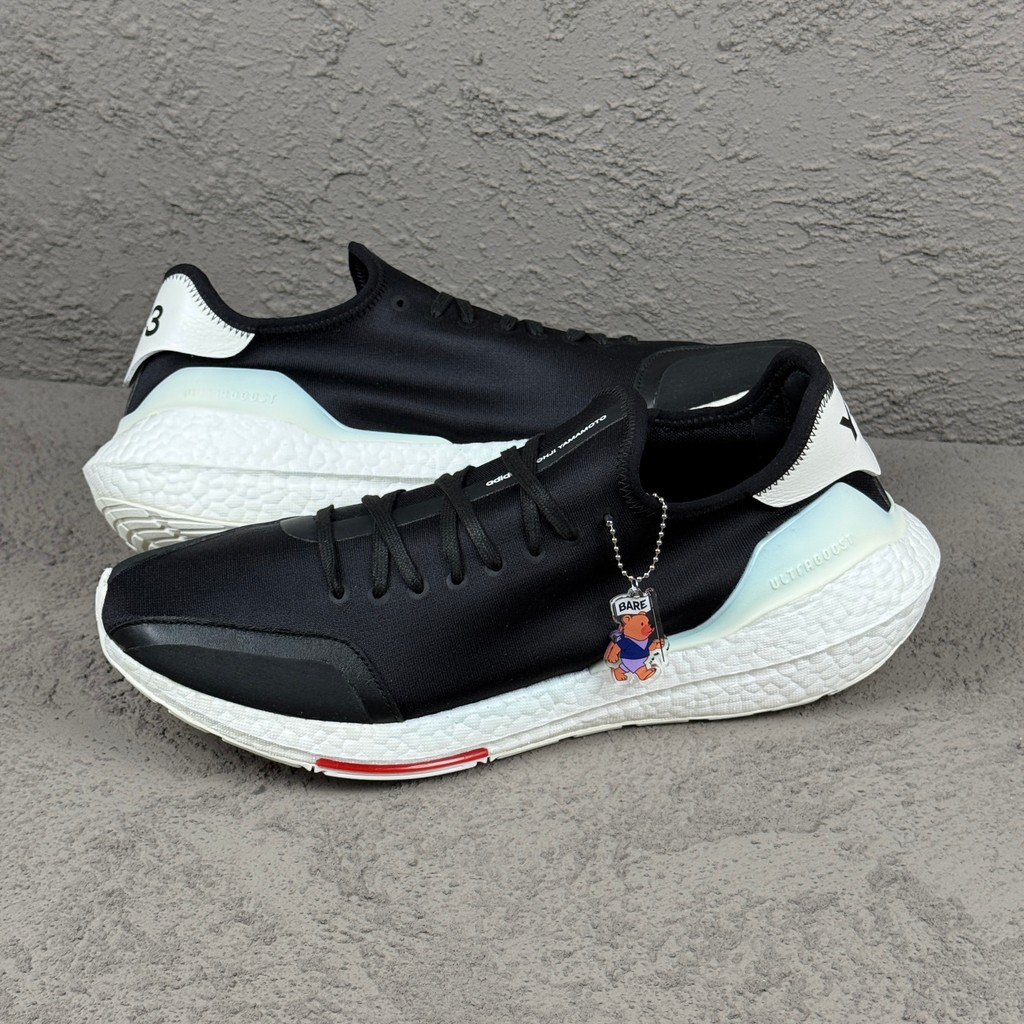 Adidas Y-3 Ultraboost 21 Black Red Core White (100% Original) [H67476]