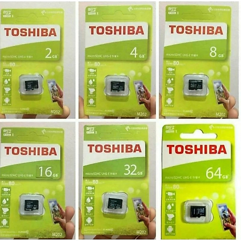 Memori Card Toshiba 2GB 4GB 8GB 16GB 32GB 64GB Micro SD card Memori Hp Toshiba
