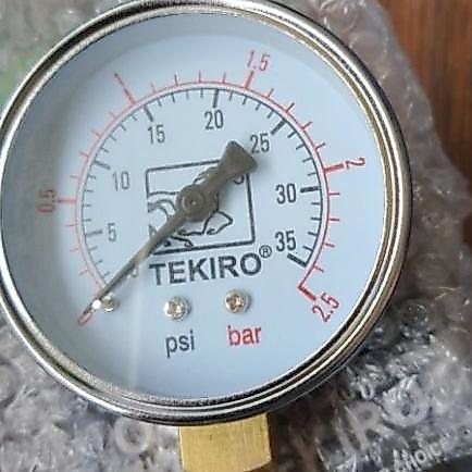 Tekiro Pressure Gauge 2,5 Bar / Pengukur Tekanan 2,5" Ukuran 2,5 Bar