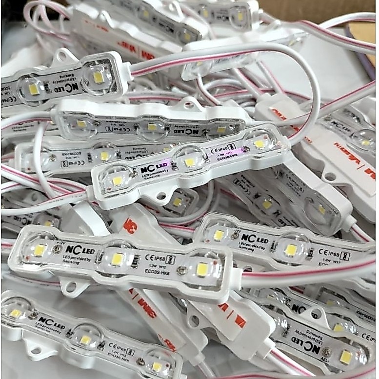 led modul samsung NC 3 mata led 1.2W DC 12V cahaya putih 12.000K