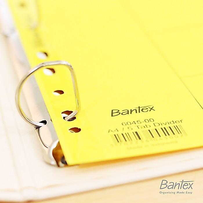 Bantex Cardboard Divider Indexes / Pembatas Binder / Penyekat Ordner