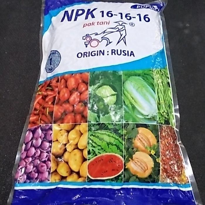 BISA COD Pupuk NPK 16-16-16 Pak Tani 1kg