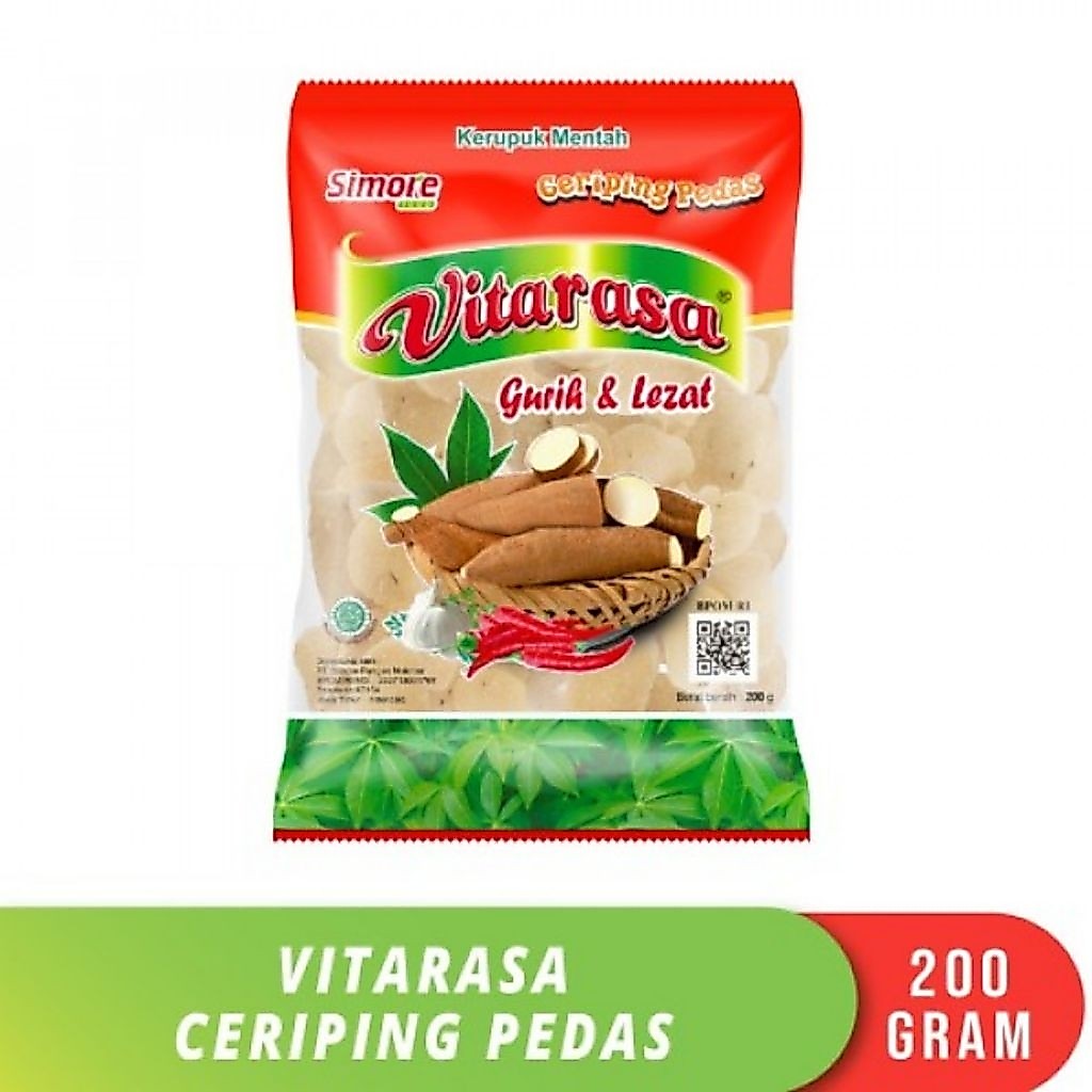 Vitarasa Kerupuk Mentah Ceriping Pedas 200g