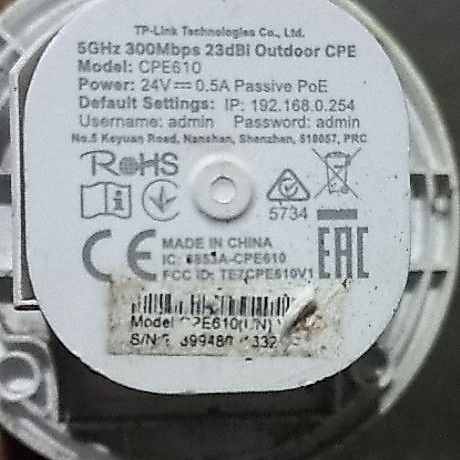 tplink poe cpe 610