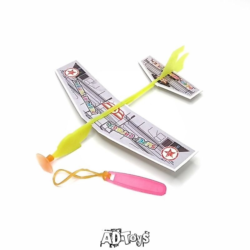 1Pcs Mainan Pesawat Jedet Pesawat Rakit Pesawat Karet Pesawat Aeromodeling