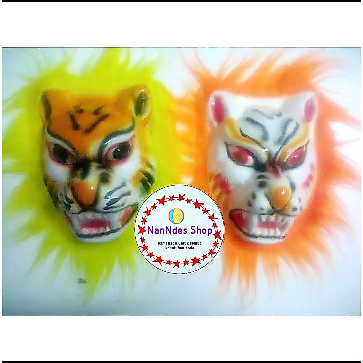 Topeng Barong Macan Harimau - Barongan Singa - Alat Kesenian Anak