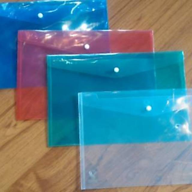 MAP PLASTIK KANCING BESAR F4 ISI 12 PCS /PLASTIC MAP