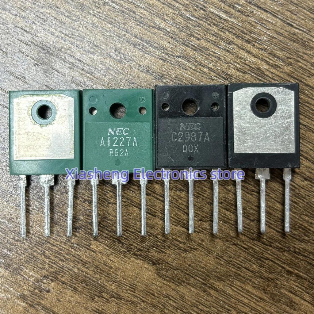New Original 2Pairs 2SA1227A A1227 + 2SC2987A C2987 TO-3PN Amplifier Transistor In Stock