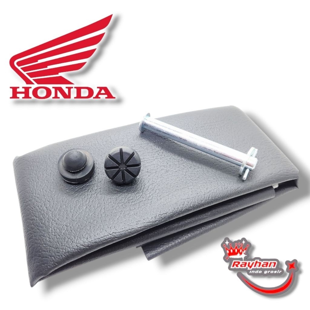 1paket jok motor honda kulit jok as pean jok dan karet bantalan jok...