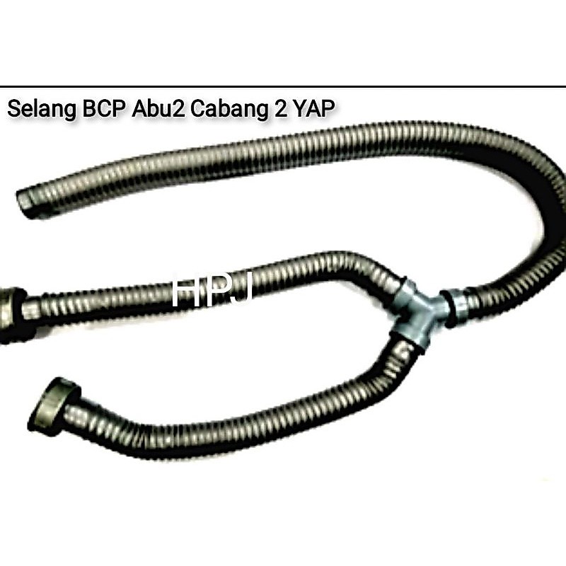 Selang Bak Cuci Piring Cabang 2 , Selang BCP cabang dua warna abu-abu