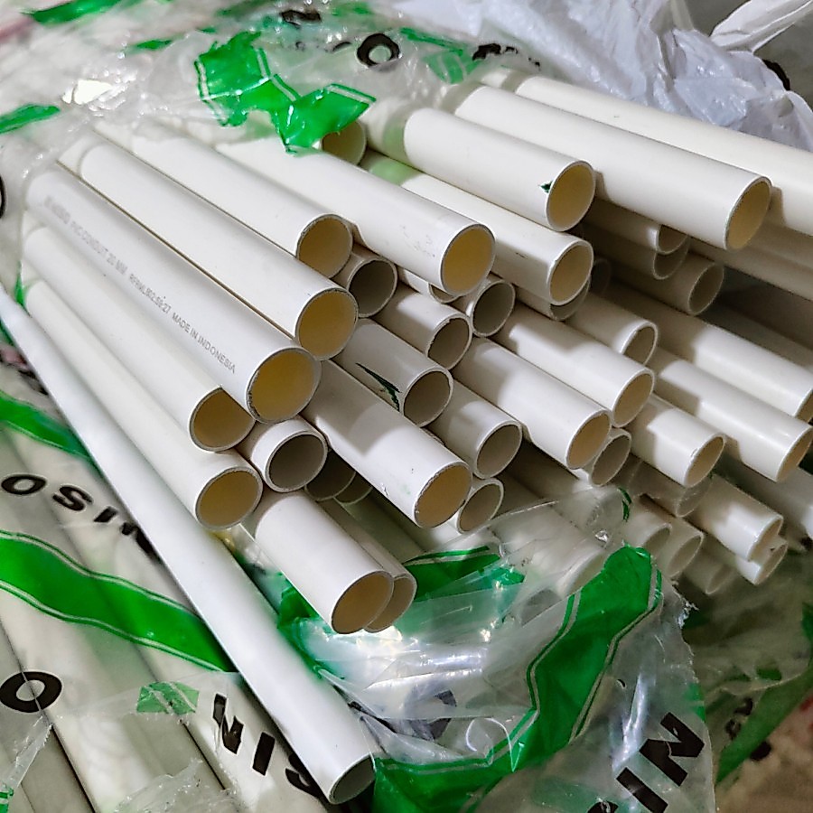 Pipa Conduit 20mm Niso Paralon Listrik Putih Niso Panjang 1,5M 20 mm