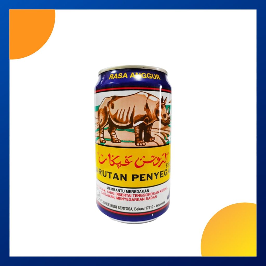 Cap Badak Larutan Penyegar Rasa Anggur 320 Ml Kaleng