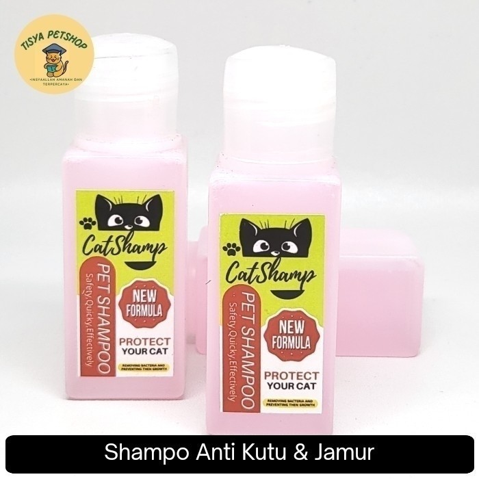 Shampo Sampo Kucing Anti Kutu Anti Jamur Demodex Scabies Cat 30 Ml Pet Shampo TP rm