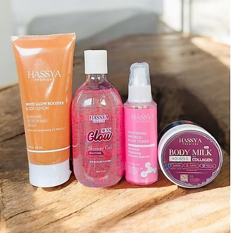 Hassya bodyskin paket lengkap pemutihan | Paket lengkap super putih hassya bodyskin