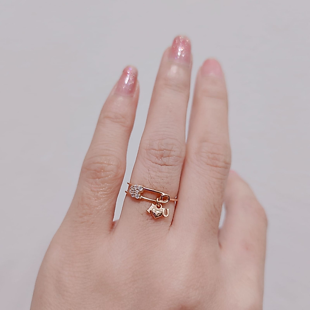 cincin peniti cantik dan unik emas asli