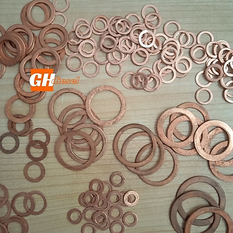 Ring tembaga kuningan 6, 8, 10, 12, 14 ( nosel / nozzel ) mili