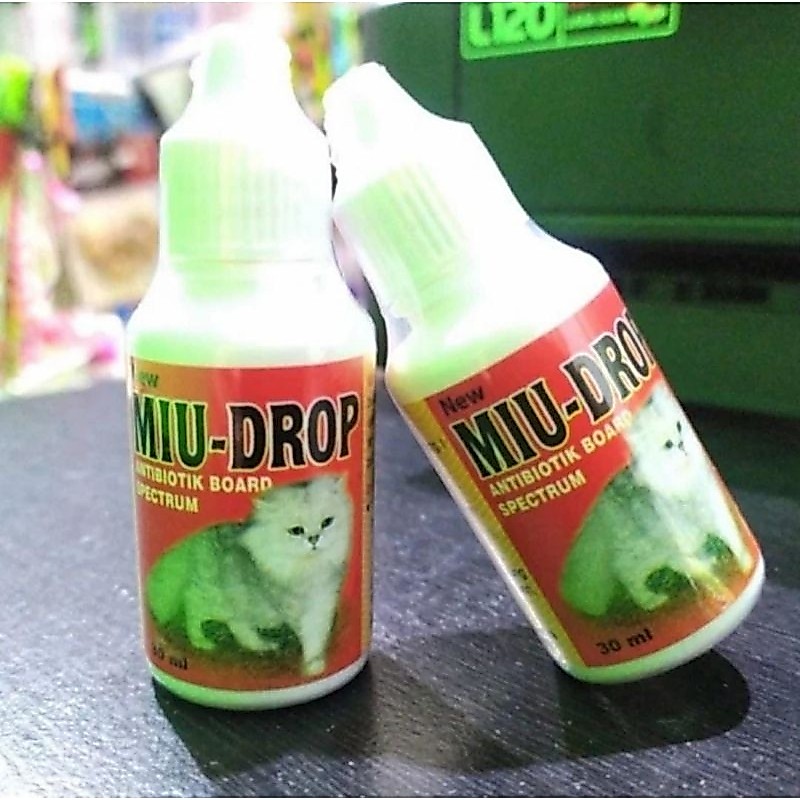 Miu Drop 30ml Antibiotik tetes untuk kucing MiuDrop Kucing Antibiotik