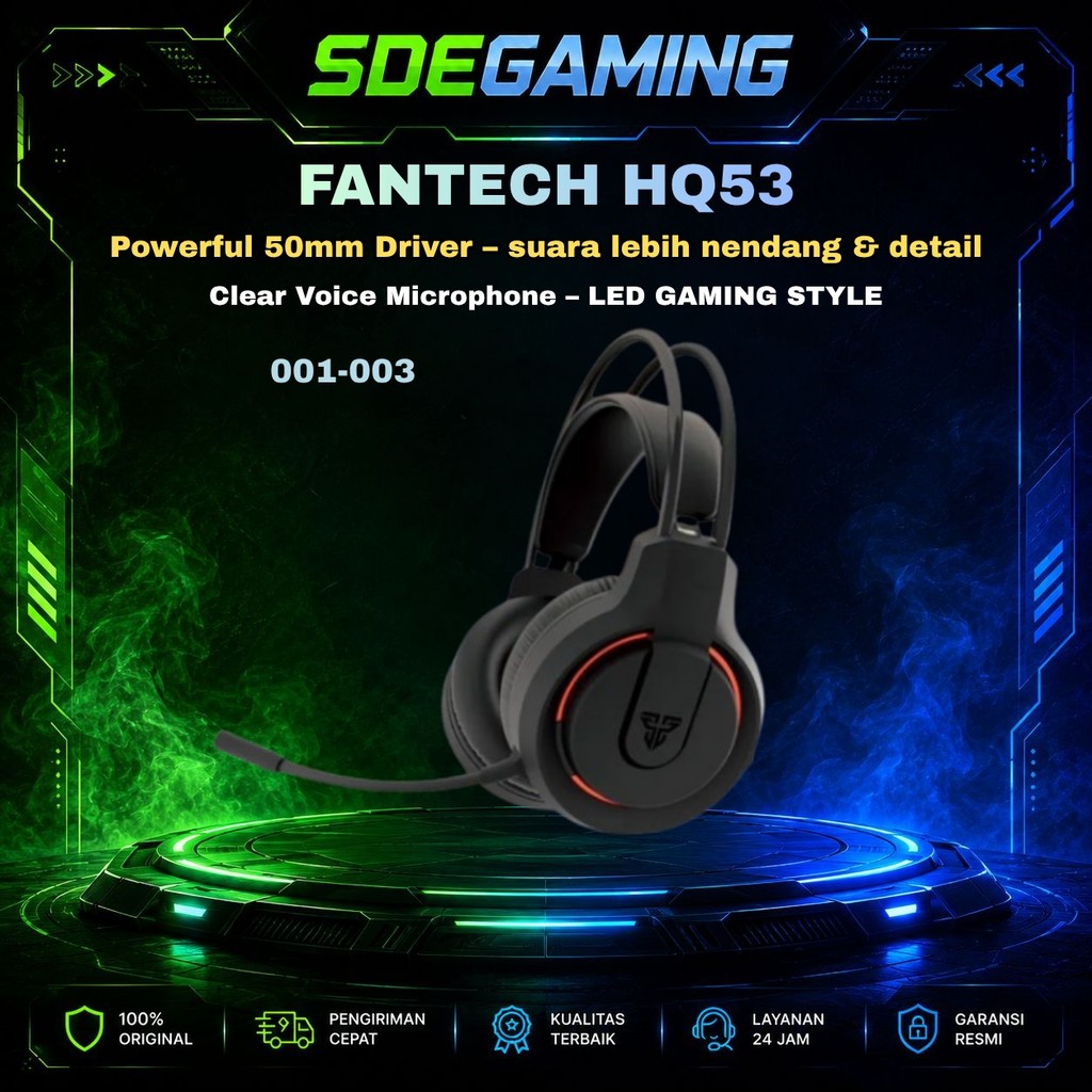 Fantech HQ53 Flash Lightweight Wired Gaming Headset
