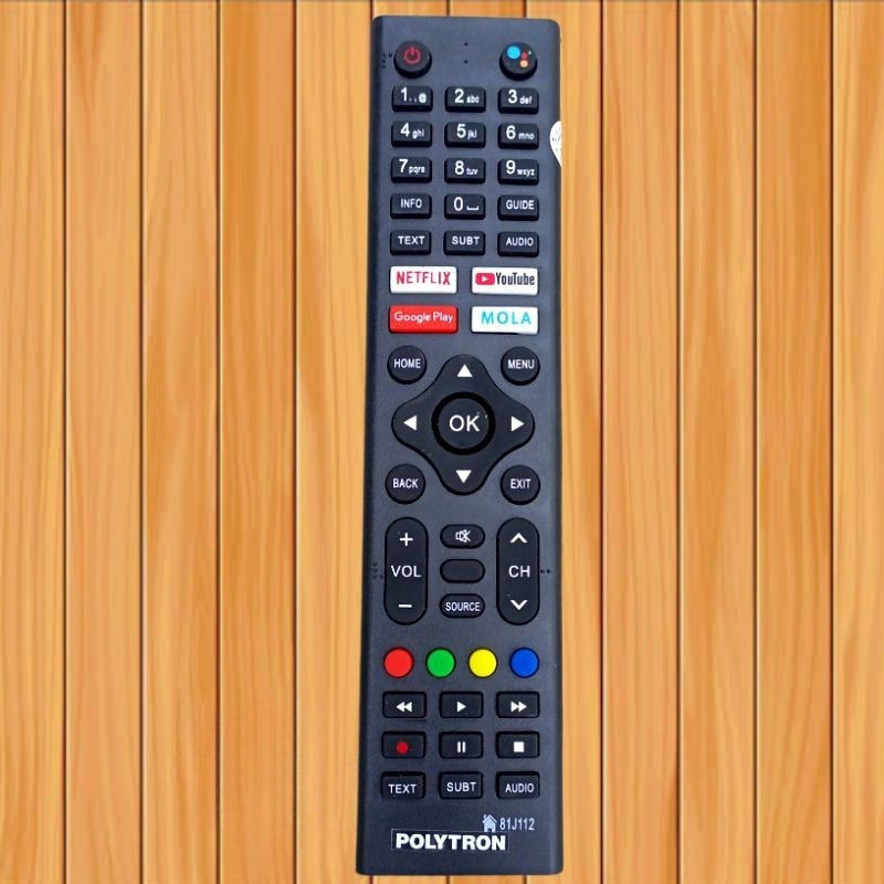 COD Remote TV LED Polytron Android Smart TV 81J112 81J194 Pengganti Remot TV Rusak